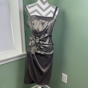 R&M Richards metallic bronze dress 18